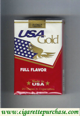 USA Gold Full Flavor cigarettes soft box